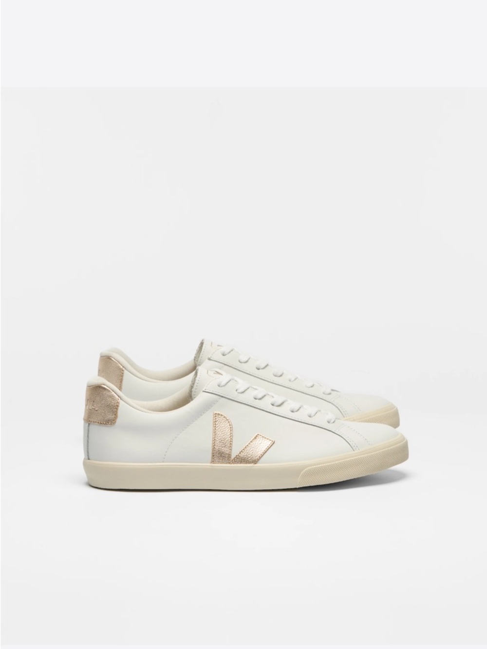 Veja ESPLAR LEATHER WHITE PLATINE